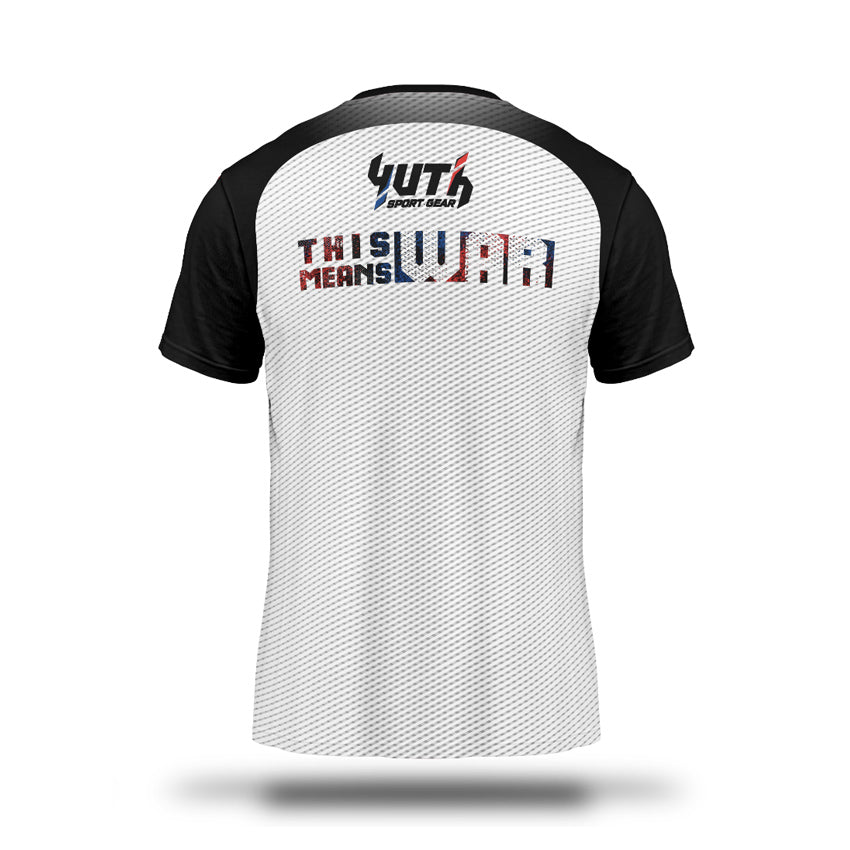 White Yuth Men's Lion Fight T-Shirt Back