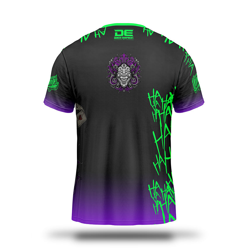 Green/Purple Danger Equipment T-Shirt Back