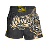 Black/Gold Danger Equipment Muay Thai Short Front