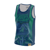 Green/Blue Danger Muay Thai Jersey Front