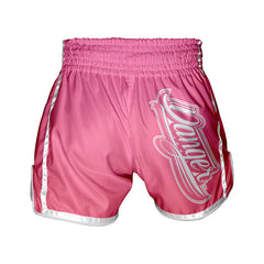 Pink Danger Equipment Kids Muay Thai Short Back