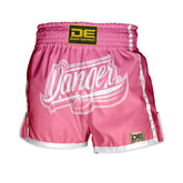 Pink Danger Equipment Kids Muay Thai Short Front