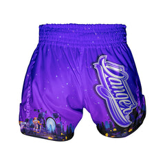 Purple Danger Equipment Astronaut Kids Muay Thai Short Back