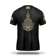 Black/Gold Danger Equipment Muay Thai T-Shirt Back