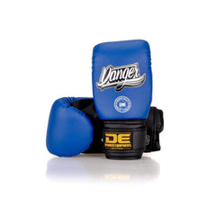 Black/Blue Danger Equipment Bag Boxing Gloves Front/Back