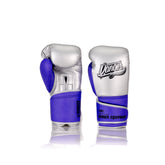 Silver/Purple Danger Equipment Avatar Boxing Gloves Front/Back
