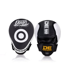 Black/White Danger Equipment Impact Focus Mitts Front/Back