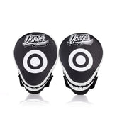 Black/White Danger Equipment Impact Focus Mitts Front