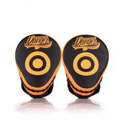 Orange/Black Danger Equipment Impact Focus Mitts Front/Back