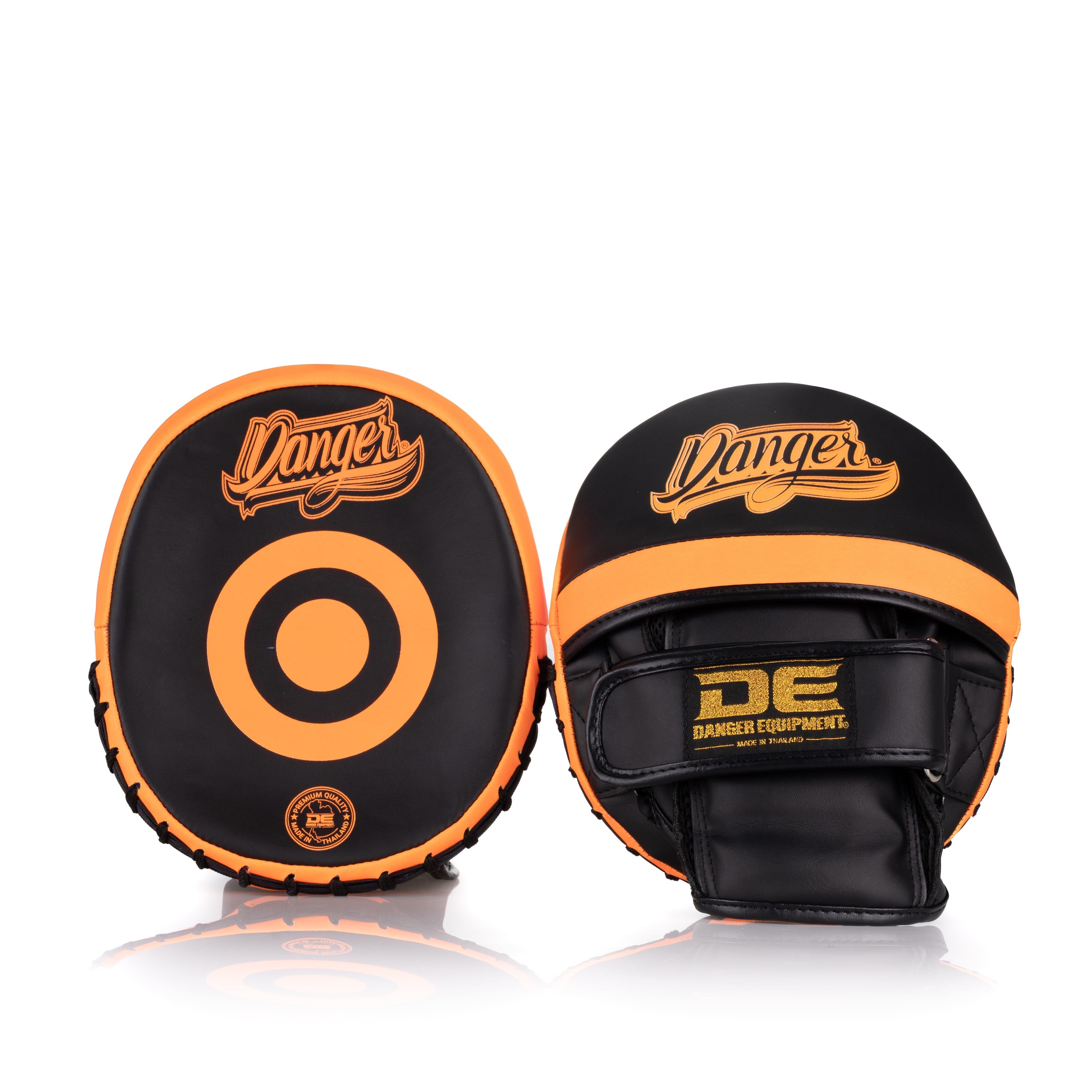 Orange/Black Danger Equipment Woofer Focus Mitts Front/Back