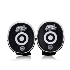 Black/White Danger Equipment Woofer Focus Mitts Front