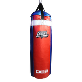 Blue/Red/White Danger Equipment Mexican Heavy Boxing Bag Unfilled Side