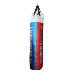 Red/Blue/White Danger Equipment Banana Punching Bag Unfilled Side