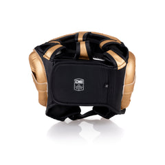 Gold/Black Danger Equipment Sparring Head Guard Back