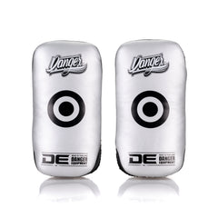 Silver/Black Danger Equipment Professional Thai Pads Front