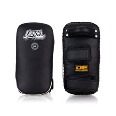 Black/White Danger Equipment Semi-Curved Thai Pads Front/Back