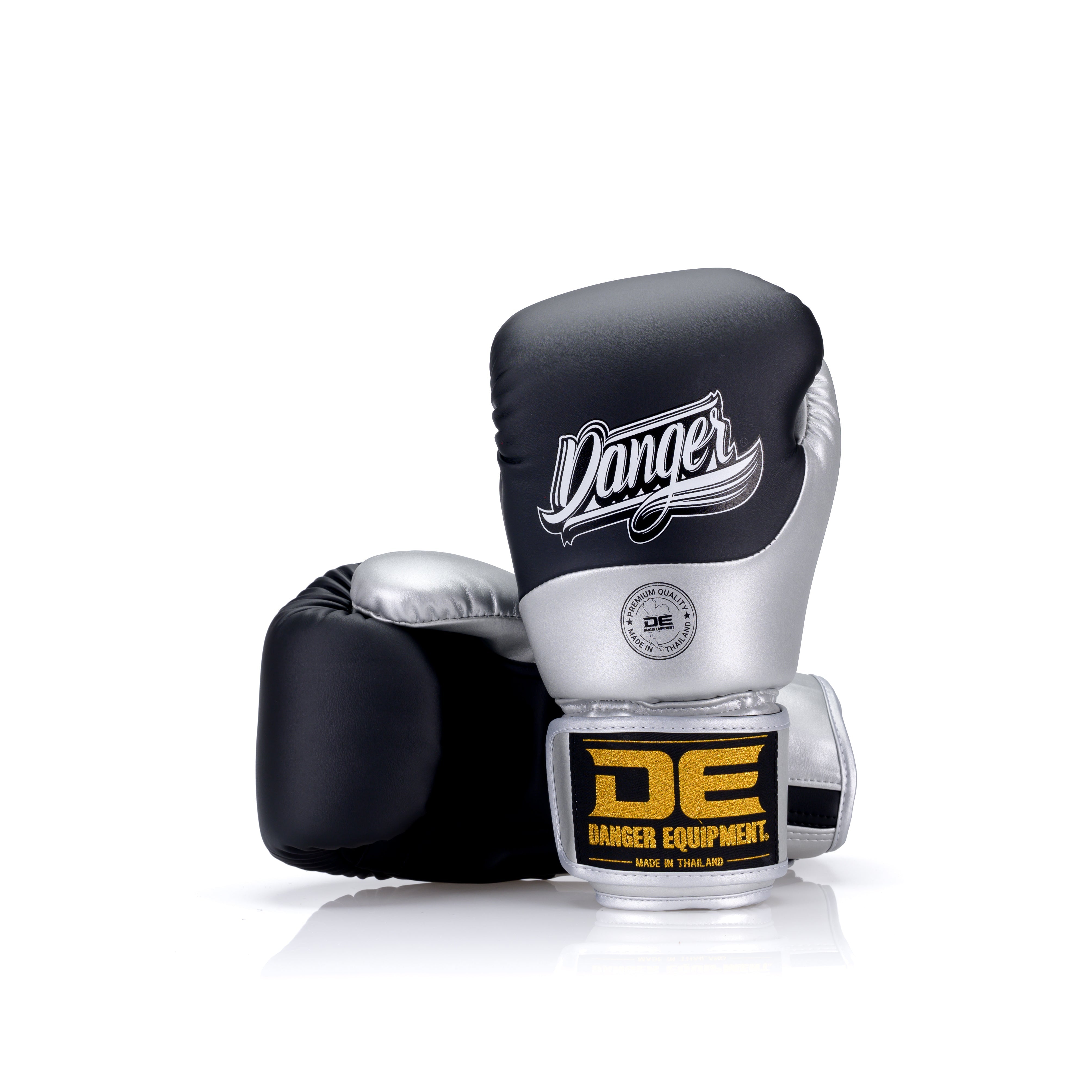 Silver Danger Equipment Supermax 2.0 Boxing Gloves Front/Back