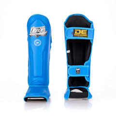 Blue Danger Equipment Supermax Shin Guards Front/Back