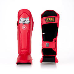 Red Danger Equipment Supermax Shin Guards Front/Back
