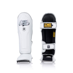 White Danger Equipment Supermax Shin Guards Front/Back