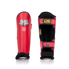 Red Danger Equipment Thai Legend Shin Guards Front/Back