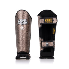 Bronze Danger Equipment Thai Legend Shin Guards Front/Back
