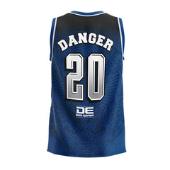 Blue Danger Equipment Sleeveless Training Lycra Back