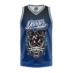 Blue Danger Equipment Sleeveless Training Lycra Front