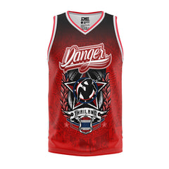Red Danger Equipment Sleeveless Training Lycra Front