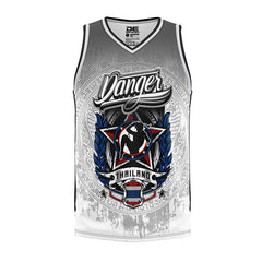 Grey Danger Equipment Sleeveless Training Lycra Front