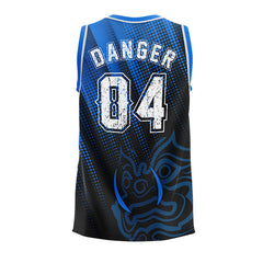 Blue Danger Equipment Sleeveless Training Lycra Back