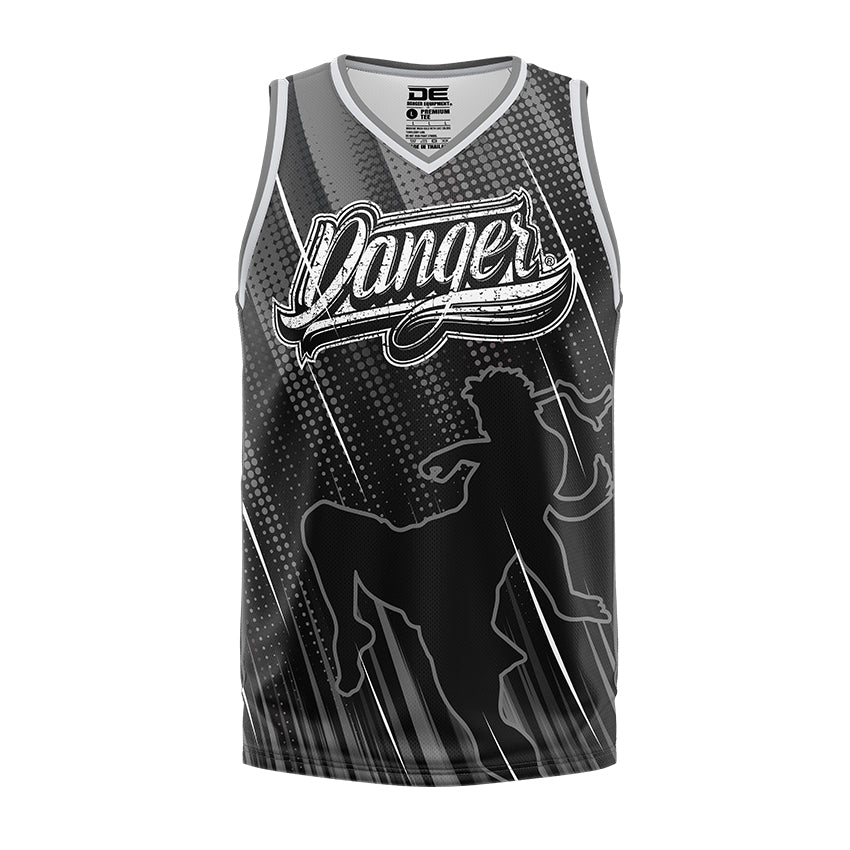 Grey Danger Equipment Sleeveless Training Lycra Front