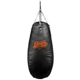 Black/Red Danger Equipment Tear Drop Punching Bag Unfilled Front