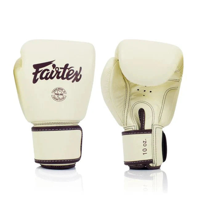 Fairtex BGV16 Leather Muay Thai Boxing Gloves - Fight.ShopBoxing GlovesFairtexKhaki10oz