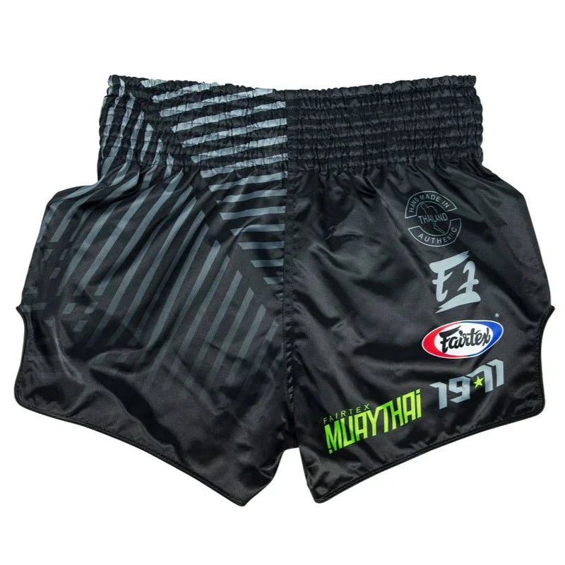 Fairtex BS1924 Racer Black Muay Thai Boxing Shorts - Fight.ShopMuay Thai ShortFairtexXS