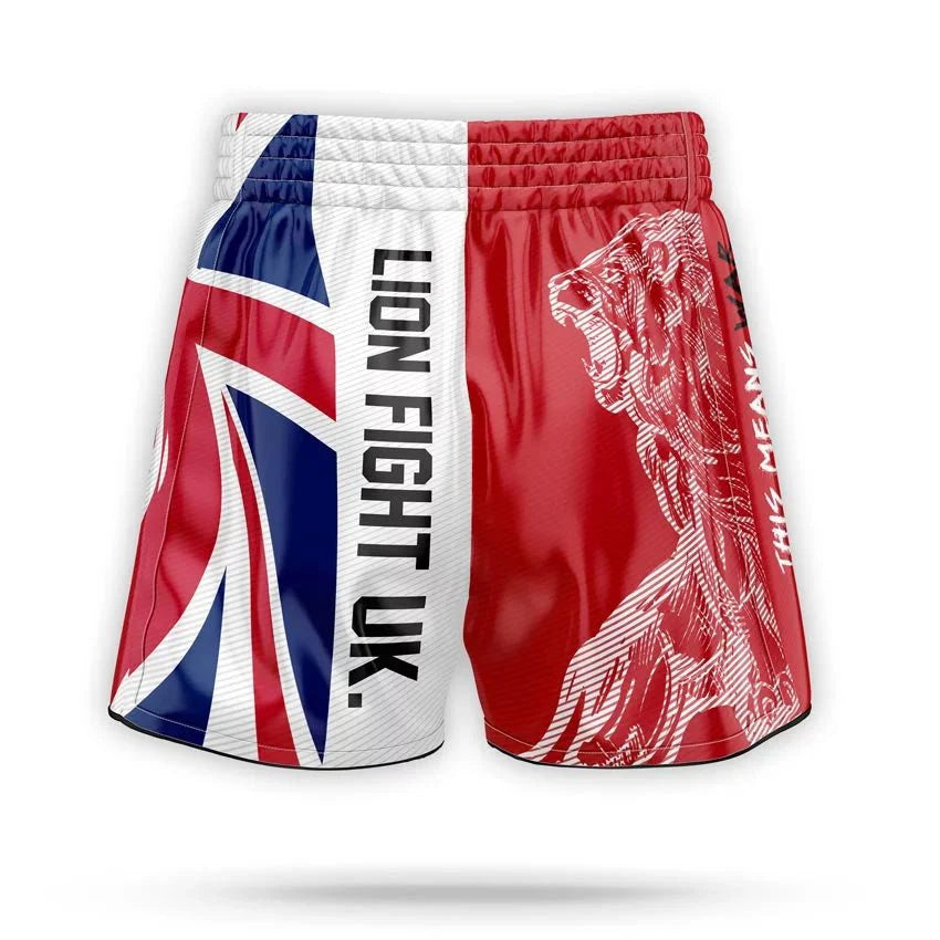 Lion Fight 71 Muay Thai Shorts - Fight.ShopMuay Thai ShortLion Fight 71RedXS