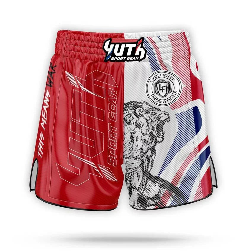 Lion Fight 71 Muay Thai Shorts - Fight.ShopMuay Thai ShortLion Fight 71RedXS