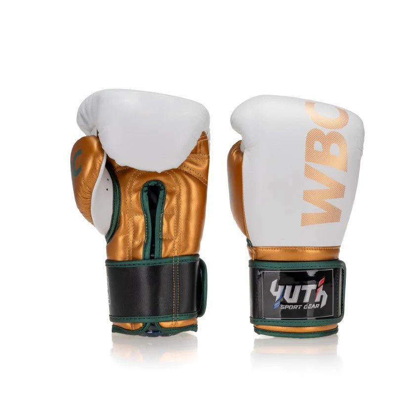 WBC X Yuth Hybrid Competition Boxing Gloves - Fight.ShopBoxing GlovesYuth X WBCWhite/Gold8oz