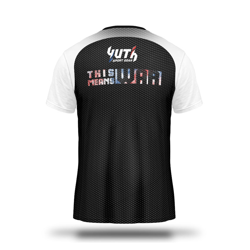 Black Yuth Men's Lion Fight T-Shirt Back