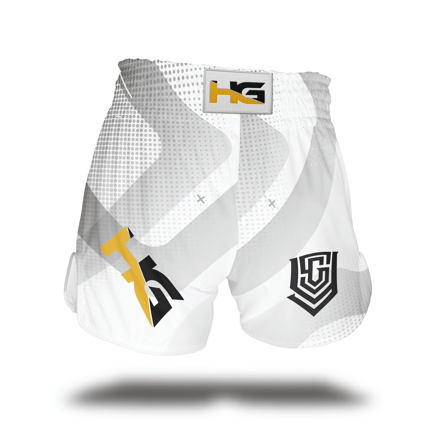 White Yuth X Hemmers Gym Muay Thai Short Back 