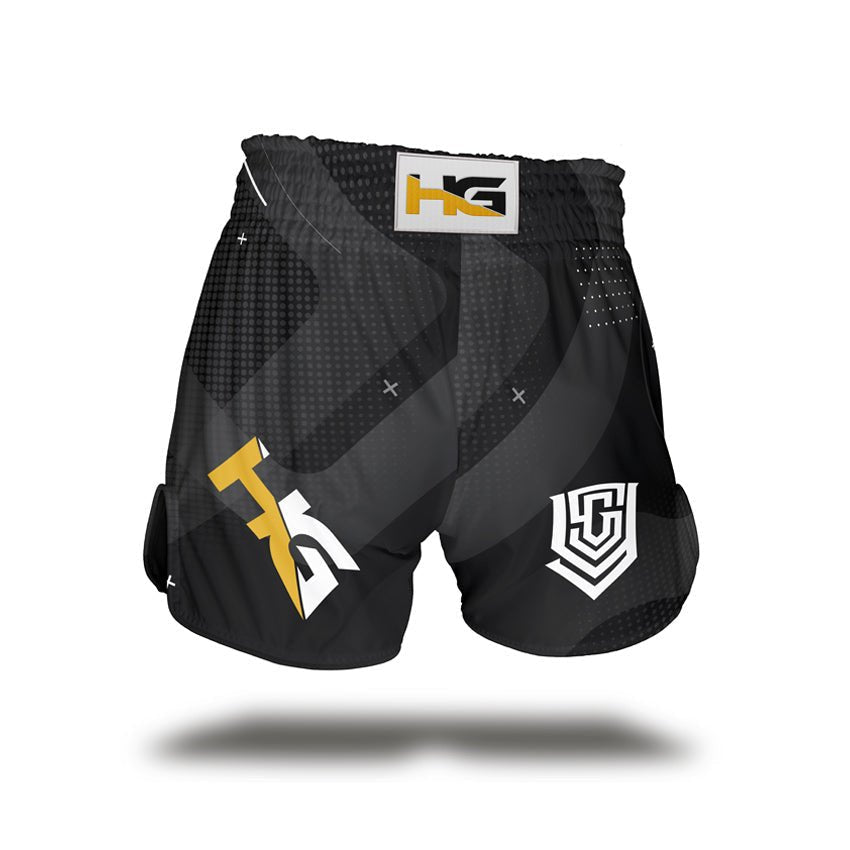 Black Yuth X Hemmers Gym Muay Thai Short Front