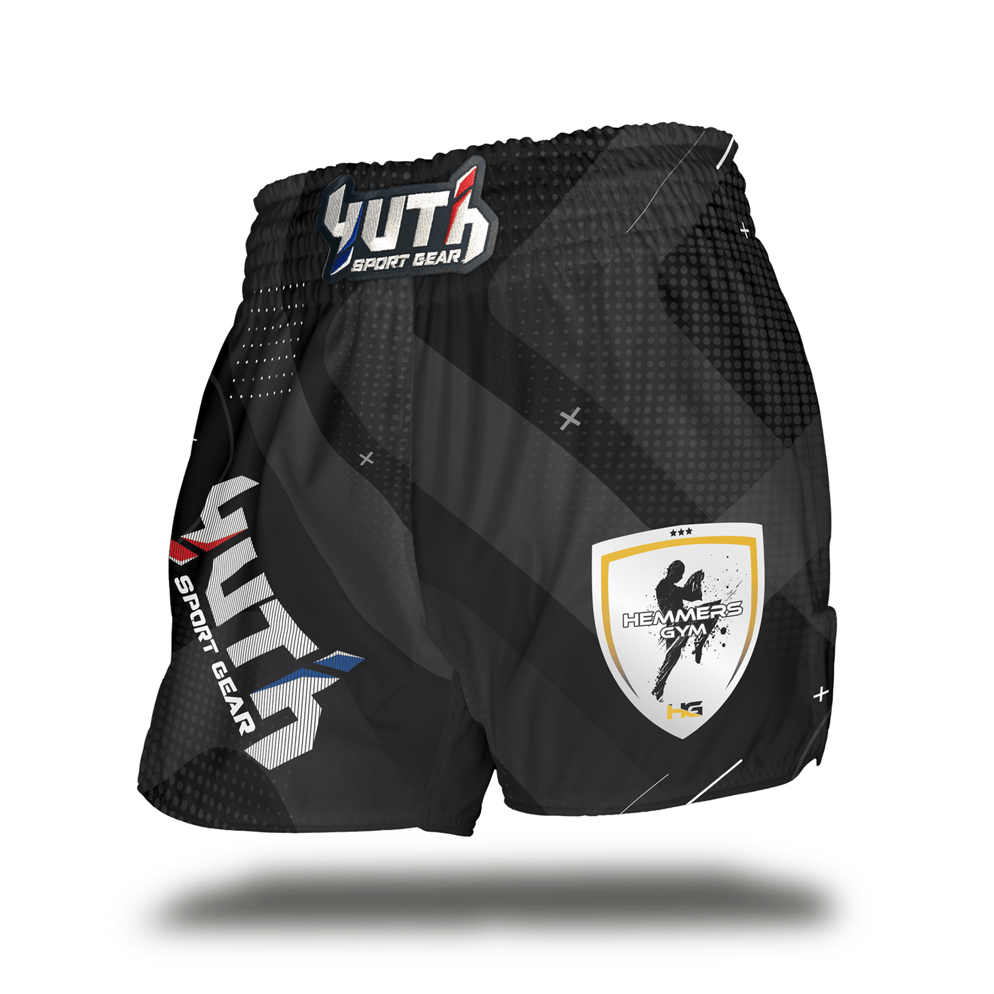 Black Yuth X Hemmers Gym Muay Thai Short Front