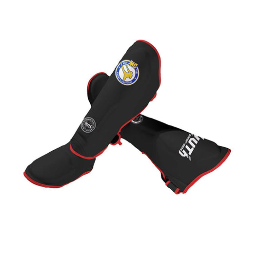 Yuth X MC Muay Thai Shinguards - Fight.ShopShinguardYuthBlack/RedS