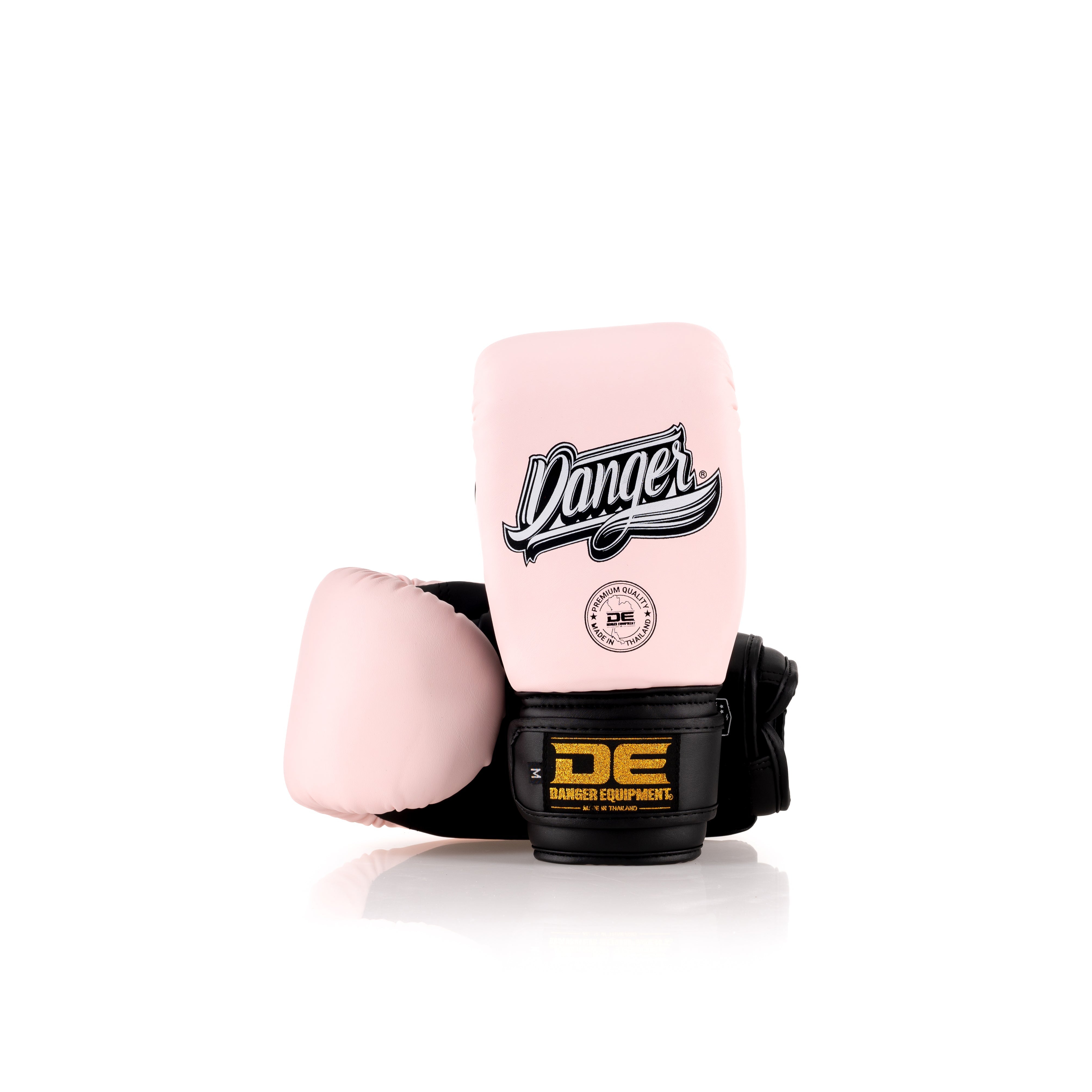 Black/Pink Danger Equipment Bag Boxing Gloves Front/Back