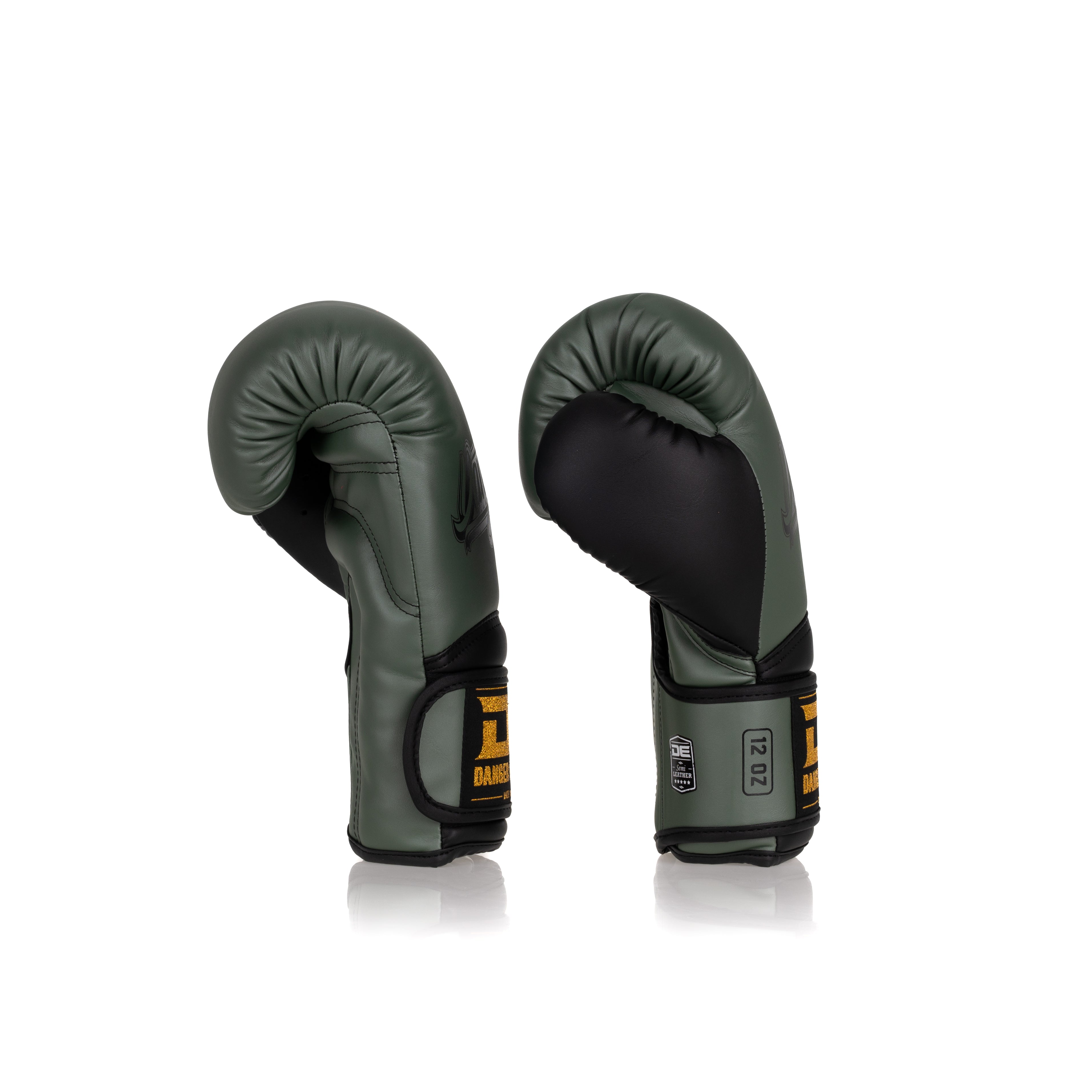 Green/Black Danger Equipment The 'Rocket' Boxing Gloves Side