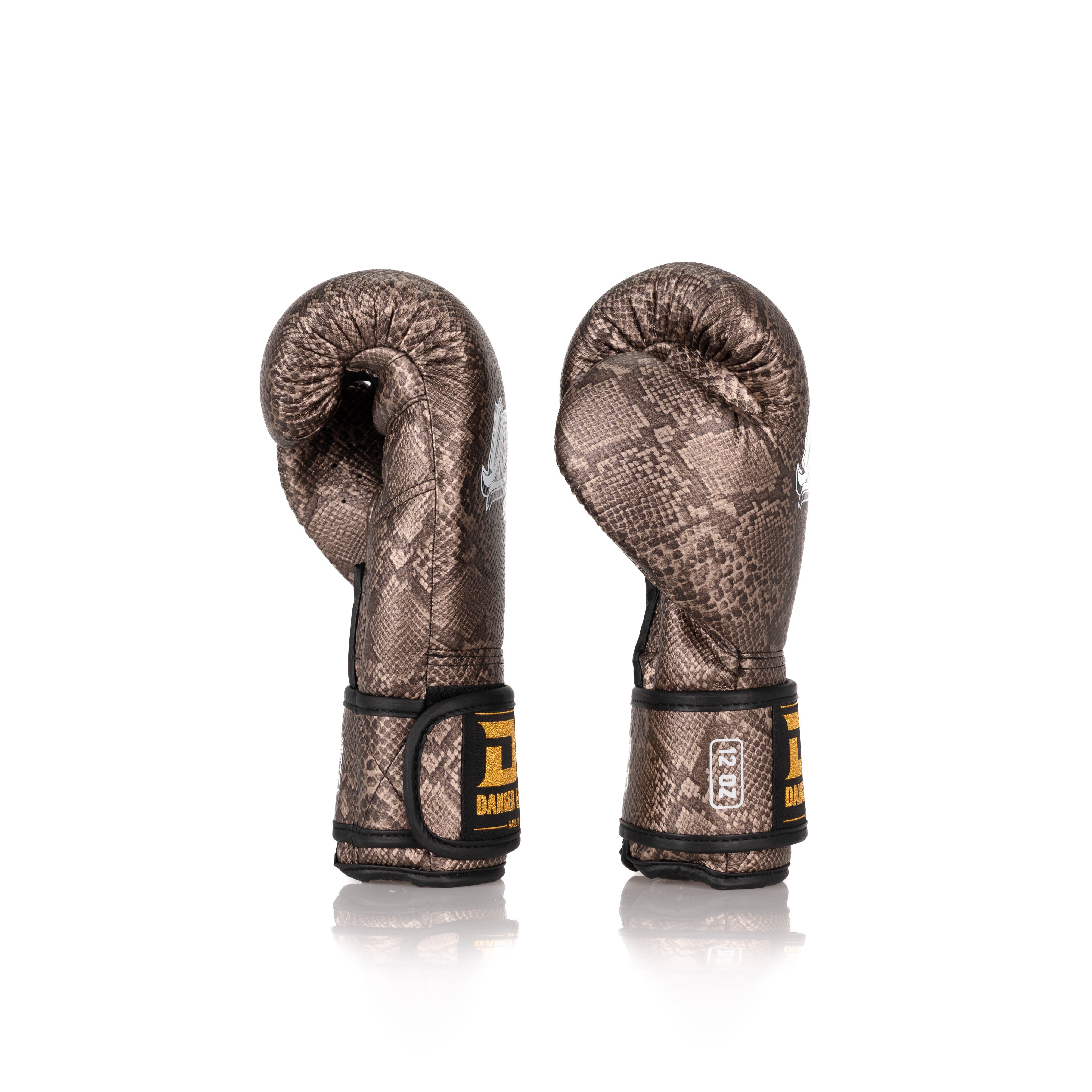 Bronze Danger Equipment Compact Boxing Gloves Side