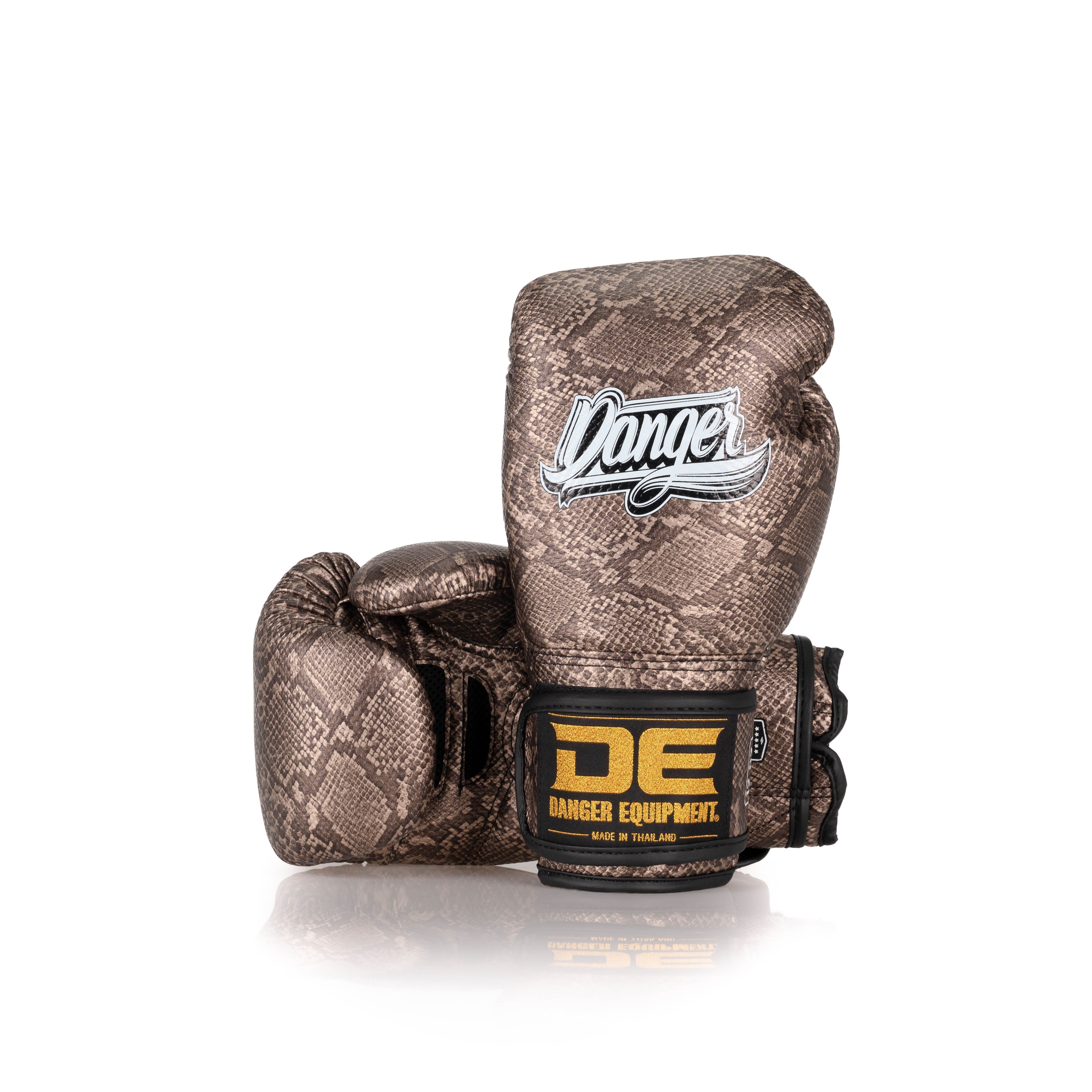 Bronze Danger Equipment Compact Boxing Gloves Front/Back