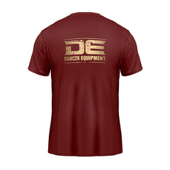 Maroon/Gold Danger Equipment T-Shirt Logo Gold Back