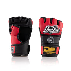 Red/Black Danger Equipment MMA Competition Boxing Gloves Front/Back
