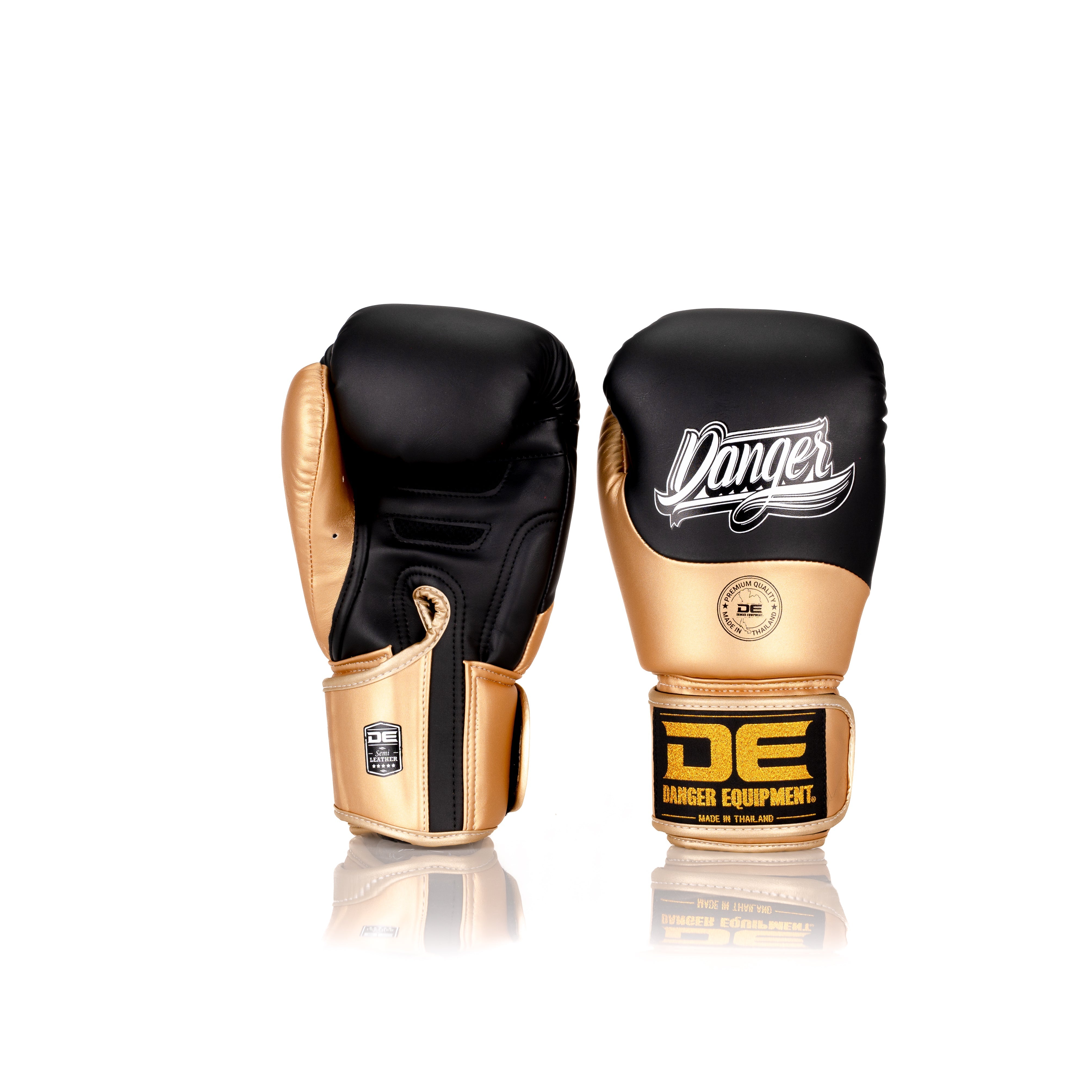Gold Danger Equipment Supermax 2.0 Boxing Gloves Front/Back